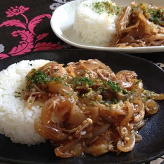 簡単ランチ 玉ねぎ丼